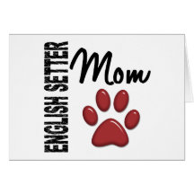 English Setter Mom 2 Greeting Card