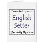 English Setter Security System Card