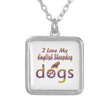 English Sheepdog designs Custom Jewelry
