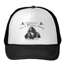 English Springer Spanie It's A Family Thing Hat