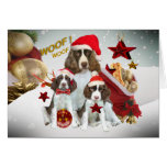 English Springer Spaniel Christmas Decorations Greeting Cards