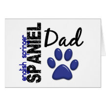 English Springer Spaniel Dad 2 Greeting Card