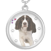 English Springer Spaniel Dog necklaces