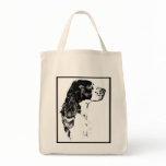 English Springer Spaniel Dog Grocery Tote Bag