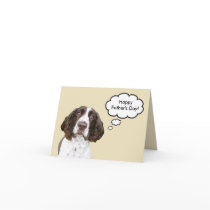 English Springer Spaniel Father's Day Card