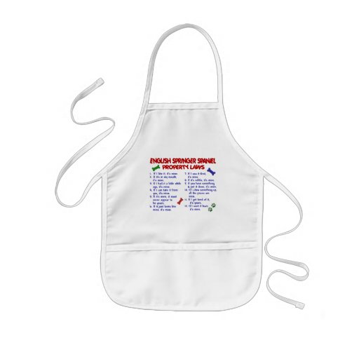 ENGLISH SPRINGER SPANIEL Property Laws 2 Aprons