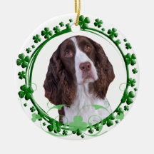 English Springer Spaniel St. Patrick's Day Ornamen Ornament