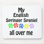 English Springer Spaniel Walks Design Mousepad