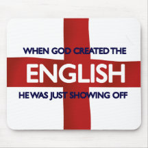English St George's Day God Created Mousepad