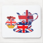 English Tea-time, Union Jack Art Gifts Mousepads