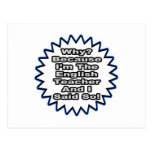 English Teacher...Because I Said So Postcards