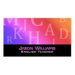 English teacher Business Cards