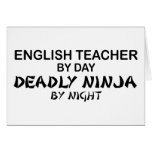 English Teacher Deadly Ninja Cards