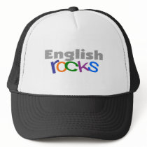 English Teacher "English Rocks" Gifts Mesh Hat