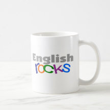 English Teacher "English Rocks" Gifts Mugs