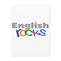 English Teacher "English Rocks" Gifts Post Card