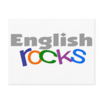 English Teacher "English Rocks" Gifts Postcards