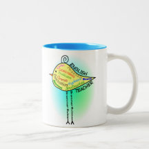English Teacher "Grammar Bird" Gifts Mug