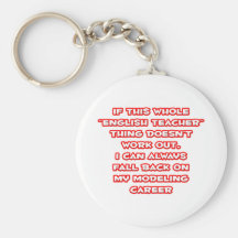 English Teacher Humour ... Modelling Career Key Chain