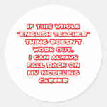 English Teacher Humour ... Modelling Career Sticker