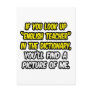 English Teacher In Dictionary...My Picture Postcards