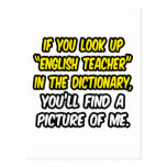 English Teacher In Dictionary...My Picture Postcards