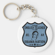 English Teacher Obama Nation Key Chains