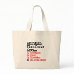 English Teacher Quiz...Joke Canvas Bags
