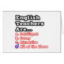 English Teacher Quiz...Joke