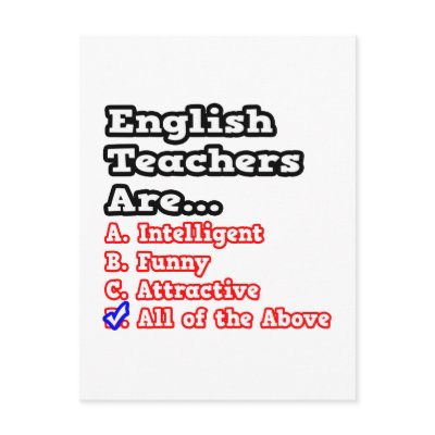 English Teacher Quiz...Joke by englishteachershirts
