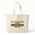 English Teacher Rock Star Tote Bags