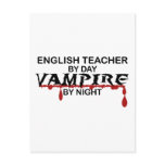 English Teacher Vampire by Night Postcard