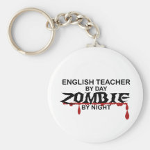English Teacher Zombie Keychains