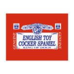 English Toy Cocker Spaniel postcards