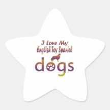 English Toy Spaniel designs Sticker