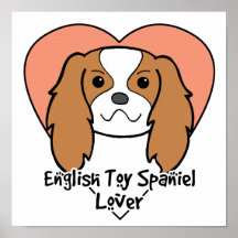 English Toy Spaniel Lover Poster