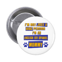 English Toy Spaniel Mommy Button