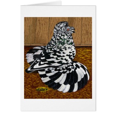 English Trumpeter:  Splash Card by diane_jacky