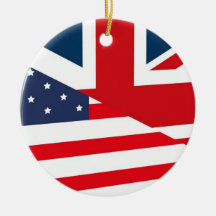 English union flag christmas ornaments