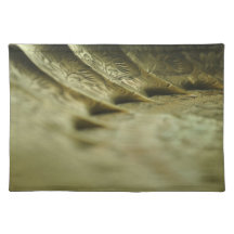 Engraved Brass Left Placemat