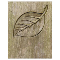 Engraved leaf custom flyer