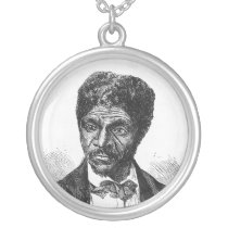 Engraved Portrait of African American Dred Scott Pendants