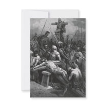 Engraving Jesus Crucifixion 1866 by Gustave Dore