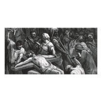 Engraving Jesus Crucifixion 1866 by Gustave Dore