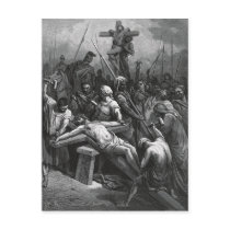 Engraving Jesus Crucifixion 1866 by Gustave Dore
