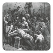 Engraving Jesus Crucifixion 1866 by Gustave Dore