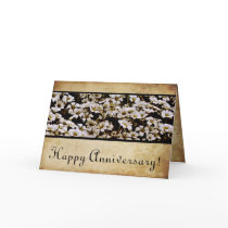 Enhanced Dasies Happy Anniversary Greeting Cards