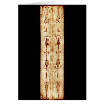 ENHANCED Shroud of Turin full image Jesus Christ Card