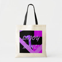 ENJOY, MINE, ^ CANVAS BAGS