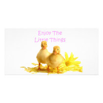 Enjoy The Little Things, Ducklings Photo Cards